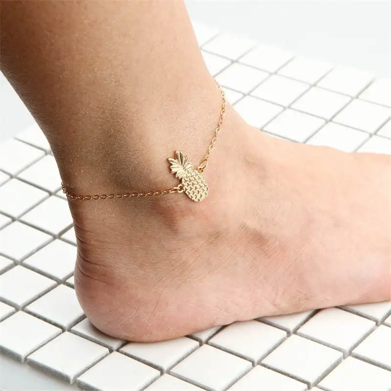 Winterxue Simple Design Fruit Pineapple Anklet Bracelets For Women Boho Style Gold Color Leg Bracelet Foot Anklet Jewelry
Winterxue Simple Design Fruit Pineapple Anklet Bracelets For Women Boho Style Gold Color Leg Bracelet Foot Anklet Jewelry
