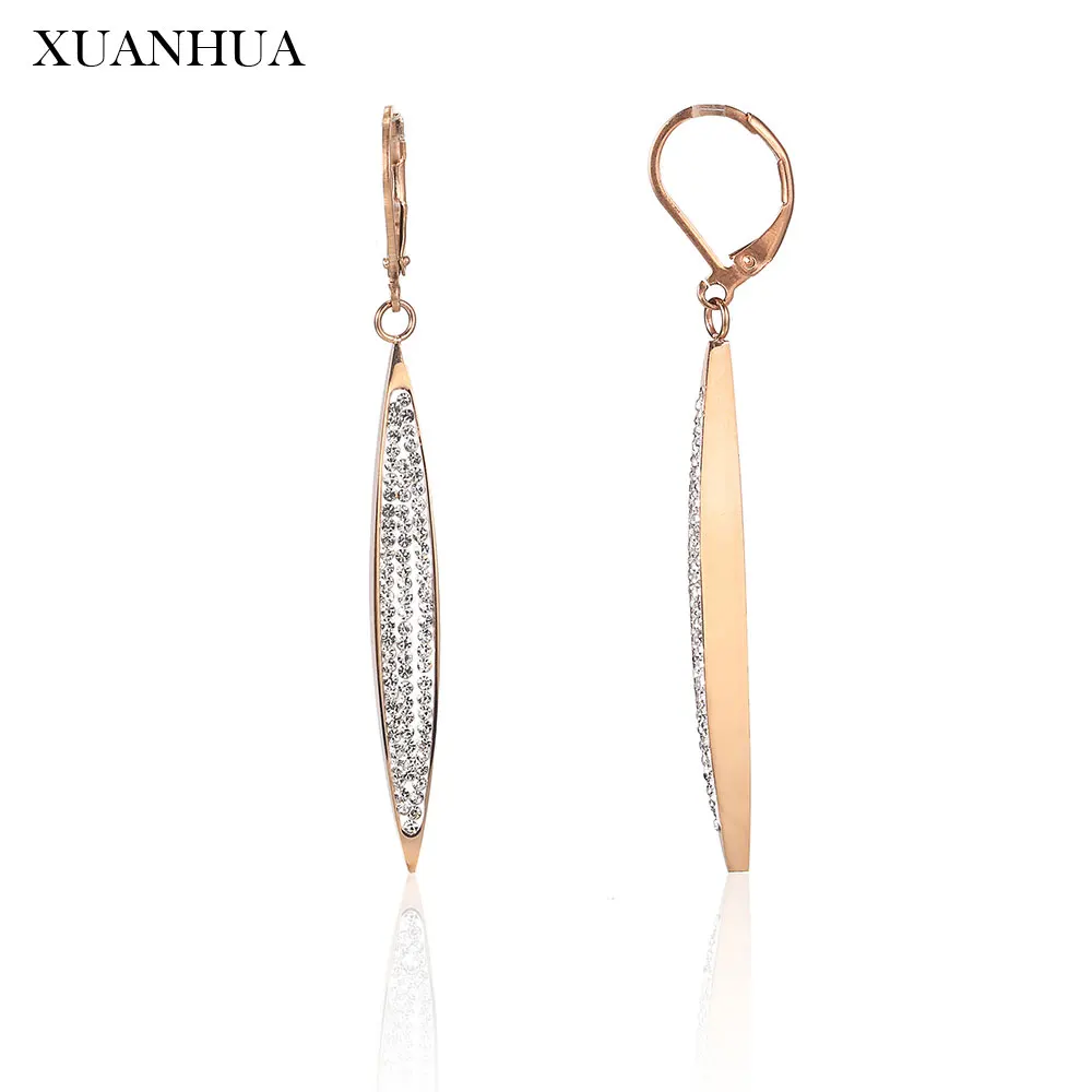 XUANHUA Rose Gold Drop Earrings Stainless Steel Jewelry Woman Vogue 2019 Summer Jewelry Accessories Bohemian Mass Effect
XUANHUA Rose Gold Drop Earrings Stainless Steel Jewelry Woman Vogue 2019 Summer Jewelry Accessories Bohemian Mass Effect