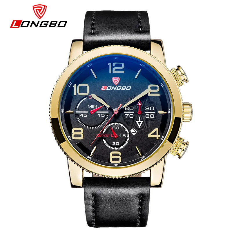 LONGBO Fashion Men's Quartz Movement Sport Watches Big Dial Date Digital Display Reloj Luxury Male Leather Dress Wrist watches
LONGBO Fashion Men's Quartz Movement Sport Watches Big Dial Date Digital Display Reloj Luxury Male Leather Dress Wrist watches