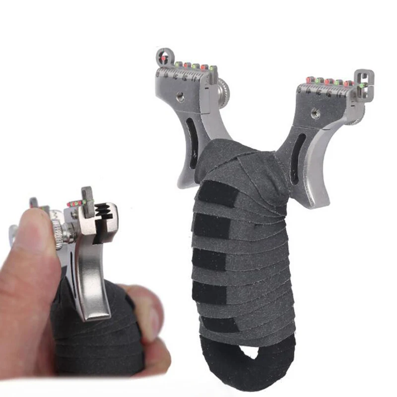 Stainless steel Slingshot For Hunting Catapult Flat rubber Band Outdoor Shooting Powerful Handheld Bow New 2018
Stainless steel Slingshot For Hunting Catapult Flat rubber Band Outdoor Shooting Powerful Handheld Bow New 2018