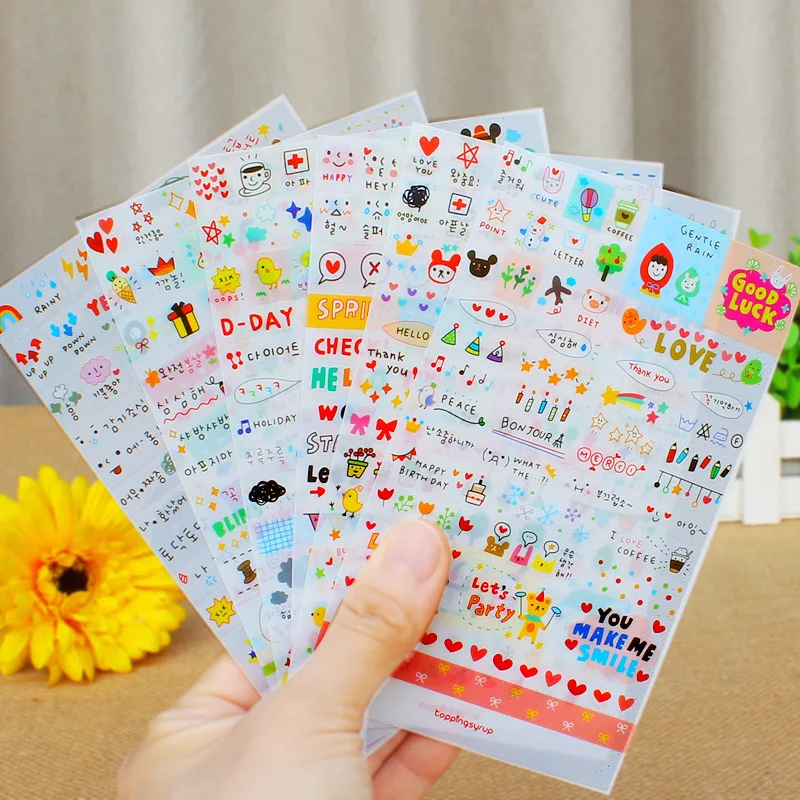 6 pcs/lot Kawaii Scrapbooking Stationery Stickers Adhesive Bullet Journal Stickers Cute Japanese Diary Handmade Sticker
6 pcs/lot Kawaii Scrapbooking Stationery Stickers Adhesive Bullet Journal Stickers Cute Japanese Diary Handmade Sticker