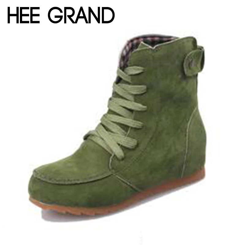 HEE GRAND 2018 New Women Fashion Boots Female Suede Leather Boots Winter Shoes Flock Leather Ankle Boots Mujer Bootie XWX6930
HEE GRAND 2018 New Women Fashion Boots Female Suede Leather Boots Winter Shoes Flock Leather Ankle Boots Mujer Bootie XWX6930