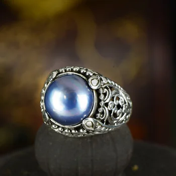 Genuine 925 Sterling Silver Rings Large Antique Hollow Flowers Design Womens Rings Natural Pearl Crystal Elegant Fine Jewelry
Genuine 925 Sterling Silver Rings Large Antique Hollow Flowers Design Womens Rings Natural Pearl Crystal Elegant Fine Jewelry