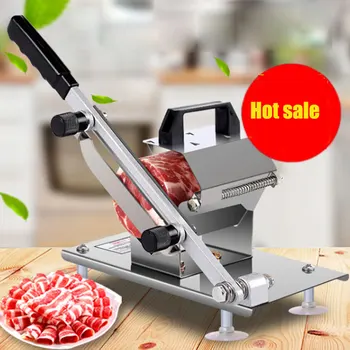 Meat slicing machine Stainless steel Household Manual Thickness adjustable Commercial meat and vegetables slicer 
Meat slicing machine Stainless steel Household Manual Thickness adjustable Commercial meat and vegetables slicer