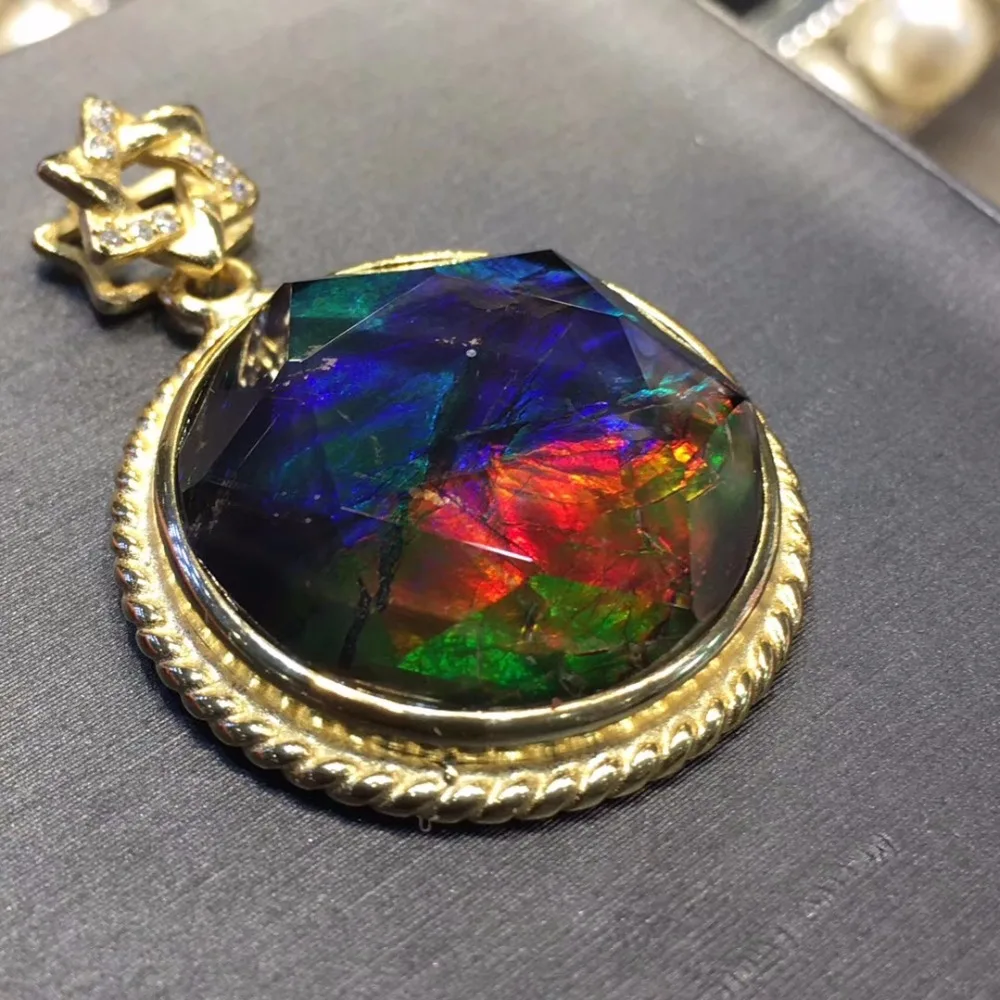 Fine Jewelry Real 925 Steling Silver s925 100% Natural Ammonite Ammolite Stone Gemstone Female Pendant Necklaces Christmas Gift
Fine Jewelry Real 925 Steling Silver s925 100% Natural Ammonite Ammolite Stone Gemstone Female Pendant Necklaces Christmas Gift
