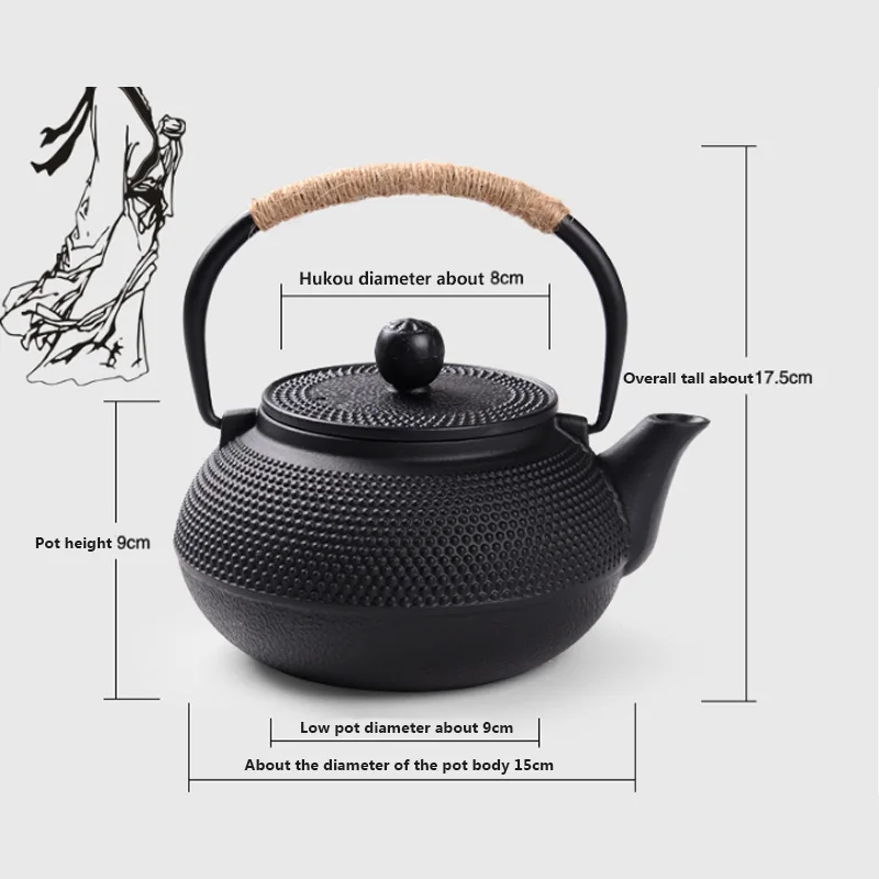 NOCM-Southern Cast iron kettle old pot shells tea pots health boiler scale 800ml | Дом и сад