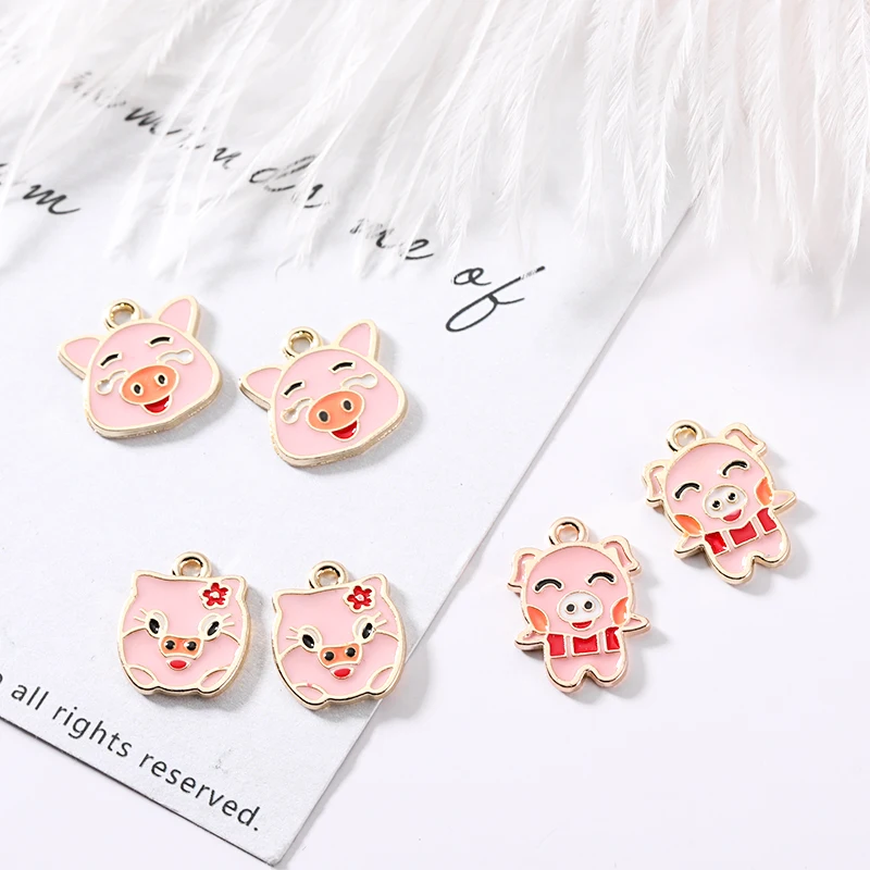 New 10pcs DIY Charms Enamels Pink Piggy Jewelry Accessories Pendant Earring Bracelet Necklace Gift Jewelry Accessories 2019
New 10pcs DIY Charms Enamels Pink Piggy Jewelry Accessories Pendant Earring Bracelet Necklace Gift Jewelry Accessories 2019