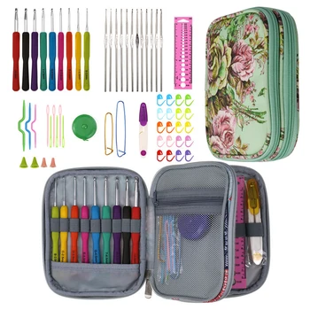KOKNIT Crochet Hooks Needles Set Mix Size Ergonomic Crochet Knitting Needle Scissors Ruler Sewing Kit DIY Clothes Scarf with Bag
KOKNIT Crochet Hooks Needles Set Mix Size Ergonomic Crochet Knitting Needle Scissors Ruler Sewing Kit DIY Clothes Scarf with Bag