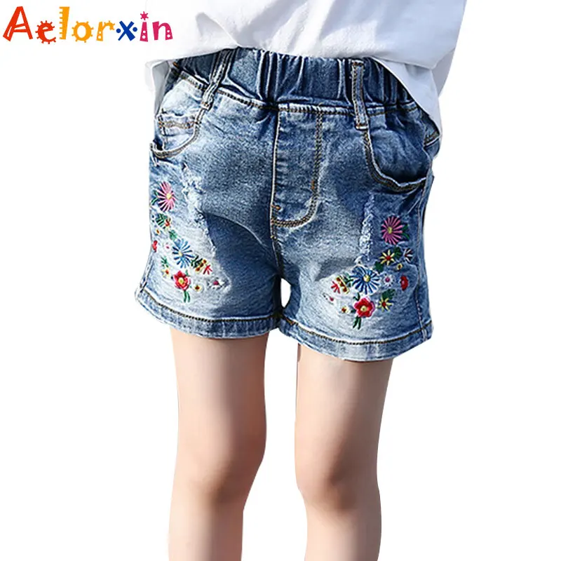 2018 Kids Hole Jeans Shorts For Girls Clothes High Waist Denim Pants Floral Embroidery Trousers 6 8 10 12 Years Summer Hot Pants
2018 Kids Hole Jeans Shorts For Girls Clothes High Waist Denim Pants Floral Embroidery Trousers 6 8 10 12 Years Summer Hot Pants