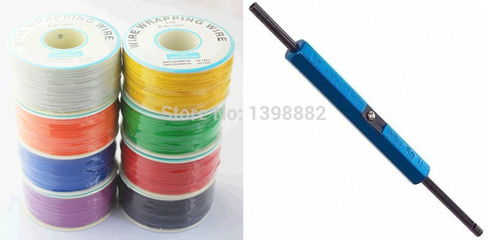 1PCS 305 meters long electrical wire line high quality 30awg ok line + Wire Wrap Strip Unwrap Tool
1PCS 305 meters long electrical wire line high quality 30awg ok line + Wire Wrap Strip Unwrap Tool