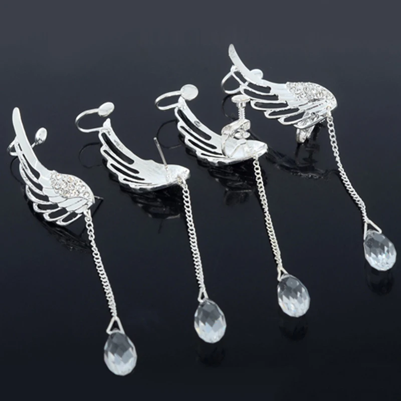 YITING Elegant Crystal Pendant Earrings Long Angel Wing Drop Dangle Earrings For Women Hot Fashion
YITING Elegant Crystal Pendant Earrings Long Angel Wing Drop Dangle Earrings For Women Hot Fashion