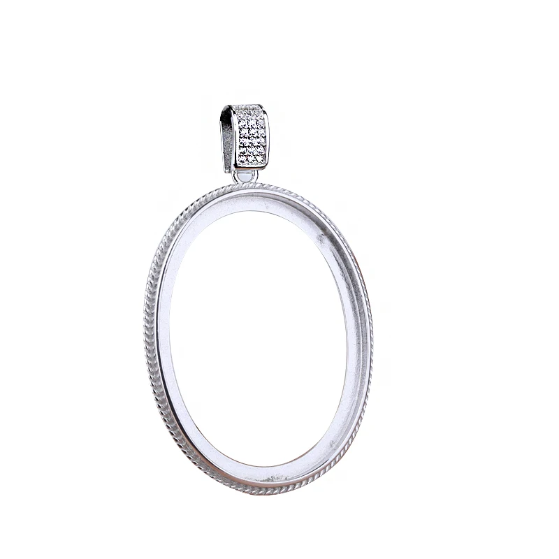 925 Sterling Silver 28x38mm 35x50mmm Oval Cabochon Semi Mount Pendant Setting Women Pendant Fine Jewelry
925 Sterling Silver 28x38mm 35x50mmm Oval Cabochon Semi Mount Pendant Setting Women Pendant Fine Jewelry