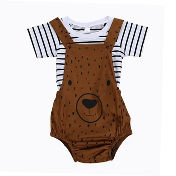 Baby Boy Girls Clothes New Born Baby Clothing Cartoon Bear Short Sleeve T-Shirt + Overall Pants Children's Cotton Sportswear
Baby Boy Girls Clothes New Born Baby Clothing Cartoon Bear Short Sleeve T-Shirt + Overall Pants Children's Cotton Sportswear