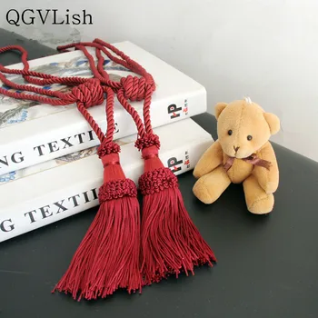 QGVLish 2Pcs Curtain Tie Backs Tassel Fringe Ropes Hanging Belt Brush Curtain Buckles Clasp Clips Curtain Accessories Home Decor
QGVLish 2Pcs Curtain Tie Backs Tassel Fringe Ropes Hanging Belt Brush Curtain Buckles Clasp Clips Curtain Accessories Home Decor