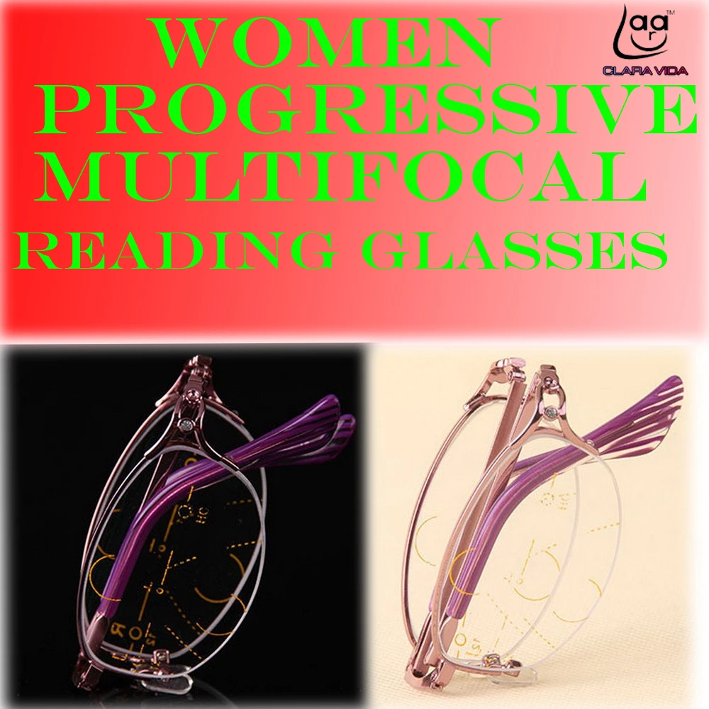 2019 = Clara Vida For Intelligence Progressive Multifocal Folding Reading Glasses Bifocal Womens Ultra Light +1 +1.5 +2 To +4
2019 = Clara Vida For Intelligence Progressive Multifocal Folding Reading Glasses Bifocal Womens Ultra Light +1 +1.5 +2 To +4