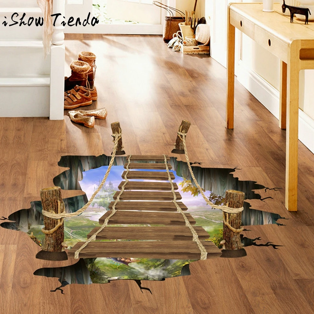 3D Bridge Floor Wall Stickers Removable Mural Decals Vinyl Art Living Room Papel De Parede 3D Para Sala Atacado
3D Bridge Floor Wall Stickers Removable Mural Decals Vinyl Art Living Room Papel De Parede 3D Para Sala Atacado