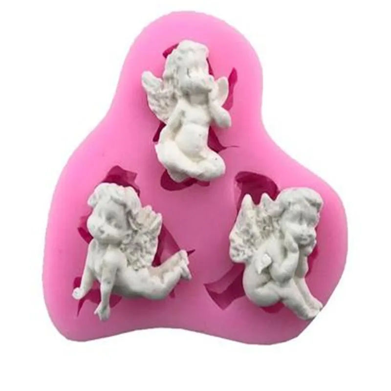 3 Small Angel Shape Liquid Silicone Mold Fondant Mold Cake Decorating Tools Chocolate DIY Cooking D166
3 Small Angel Shape Liquid Silicone Mold Fondant Mold Cake Decorating Tools Chocolate DIY Cooking D166