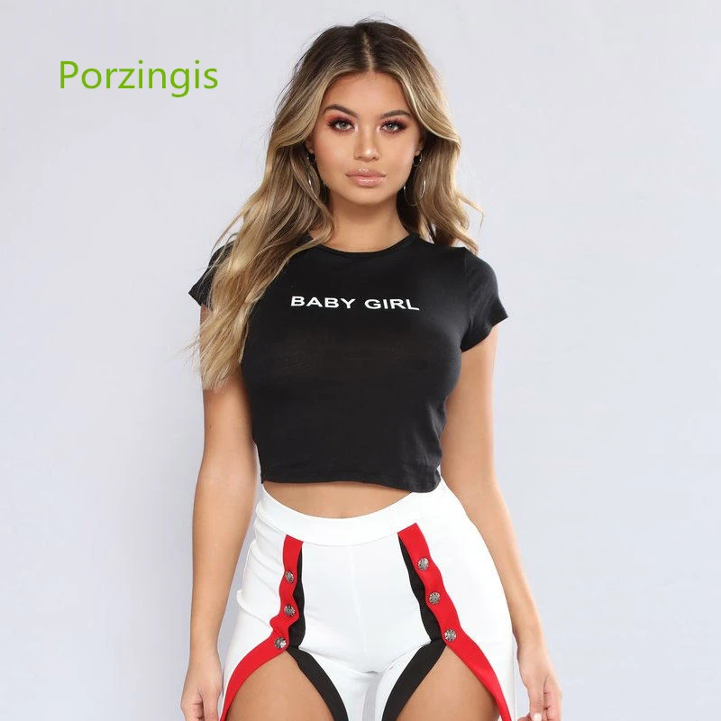 Baby Girl Crop Top Tee Cotton Funny T Shirt For Lady Hipster Tumblr T-shirt Women Summer Fashion Top Graphic Drop Shipping
Baby Girl Crop Top Tee Cotton Funny T Shirt For Lady Hipster Tumblr T-shirt Women Summer Fashion Top Graphic Drop Shipping