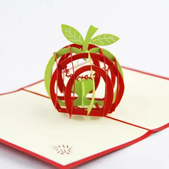 Apple Christmas card /3D kirigami card/ handmade greeting cards gift for men Free shipping
Apple Christmas card /3D kirigami card/ handmade greeting cards gift for men Free shipping
