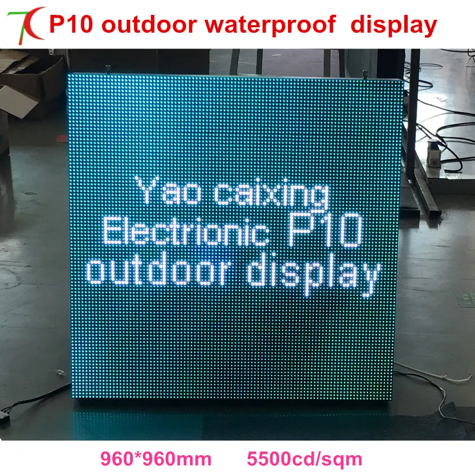 Cost-effective P10 SMD full color outdoor waterproof cabinet screen for advertisement huge led display
Cost-effective P10 SMD full color outdoor waterproof cabinet screen for advertisement huge led display