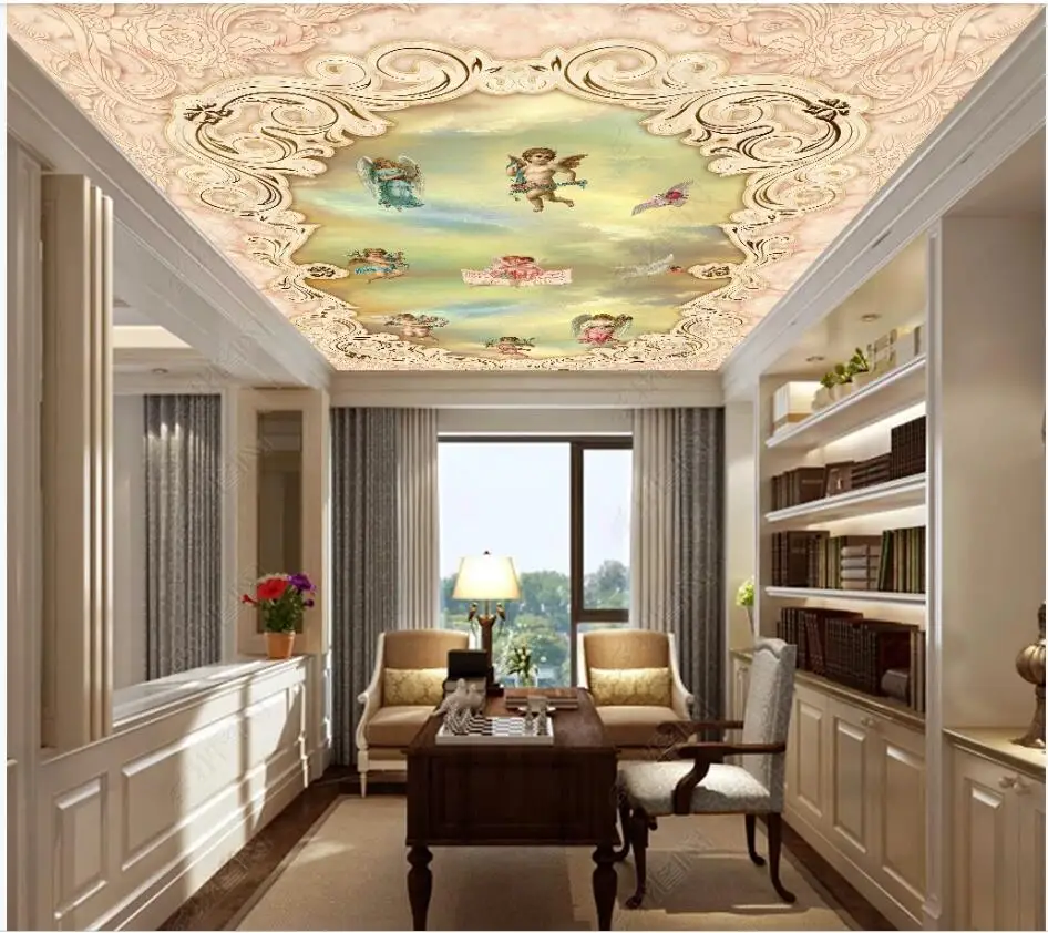 3d ceiling mural wallpaper custom photo mural European oil painting angel pattern room home decor 3d wall murals wallpaper
3d ceiling mural wallpaper custom photo mural European oil painting angel pattern room home decor 3d wall murals wallpaper