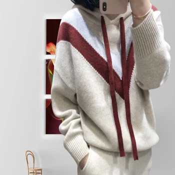 Smpevrg lady new style with hooded knitted women sweaters and pullovers long sleeve casual female pullover women sweater jumper
Smpevrg lady new style with hooded knitted women sweaters and pullovers long sleeve casual female pullover women sweater jumper