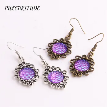 PULCHRITUDE Metal Alloy 12pcs Fit Round 12mm Cabochon Base flower shape Earring Back Pendant fish Scale Cameo Diy Jewelry C1502
PULCHRITUDE Metal Alloy 12pcs Fit Round 12mm Cabochon Base flower shape Earring Back Pendant fish Scale Cameo Diy Jewelry C1502