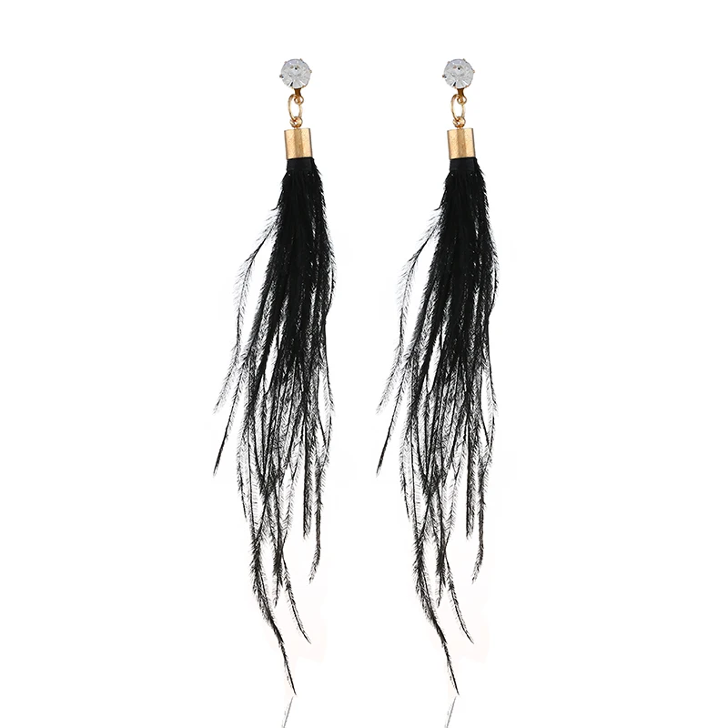HOCOLE Simple Design Feather Earrings Red Black Women Rhinestone Feathers Long Dangle Earrings Jewelry 2018 Fashion Girls Gift
HOCOLE Simple Design Feather Earrings Red Black Women Rhinestone Feathers Long Dangle Earrings Jewelry 2018 Fashion Girls Gift