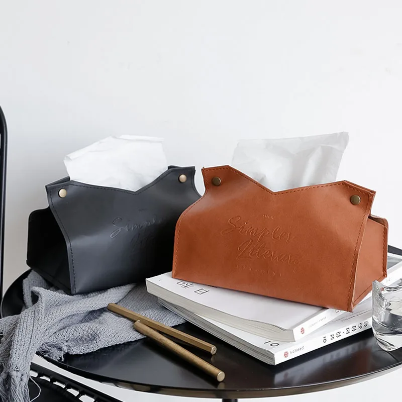 Creative PU Leather Tissue Case Box Letter Pattern Foldable Napkin Holder Home Kitchen Paper Container Storage Box
Creative PU Leather Tissue Case Box Letter Pattern Foldable Napkin Holder Home Kitchen Paper Container Storage Box