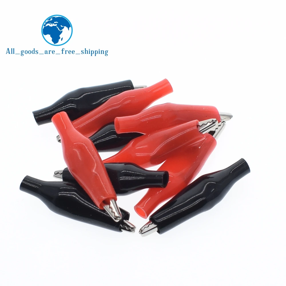 10pcs/lot 28MM Metal Alligator Clip G98 Crocodile Electrical Clamp for Testing Probe Meter Black and Red with Plastic Boot Rated
10pcs/lot 28MM Metal Alligator Clip G98 Crocodile Electrical Clamp for Testing Probe Meter Black and Red with Plastic Boot Rated