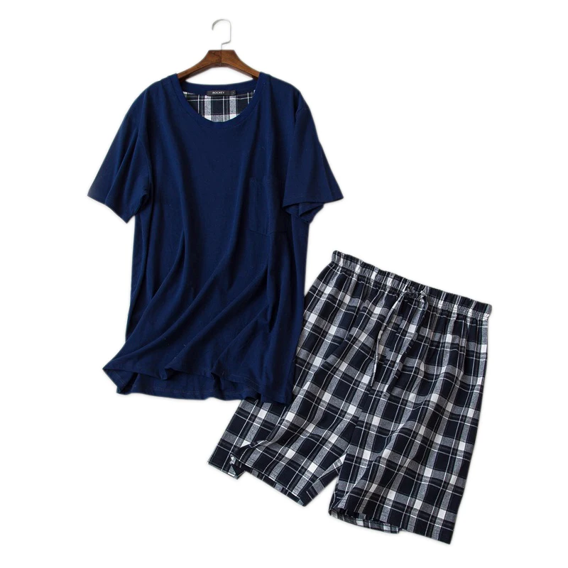 Summer sexy short pyjamas sets for male short sleeve nightwear men Pajama sets 100% cotton O-neck sleepwear pijama hombre
Summer sexy short pyjamas sets for male short sleeve nightwear men Pajama sets 100% cotton O-neck sleepwear pijama hombre