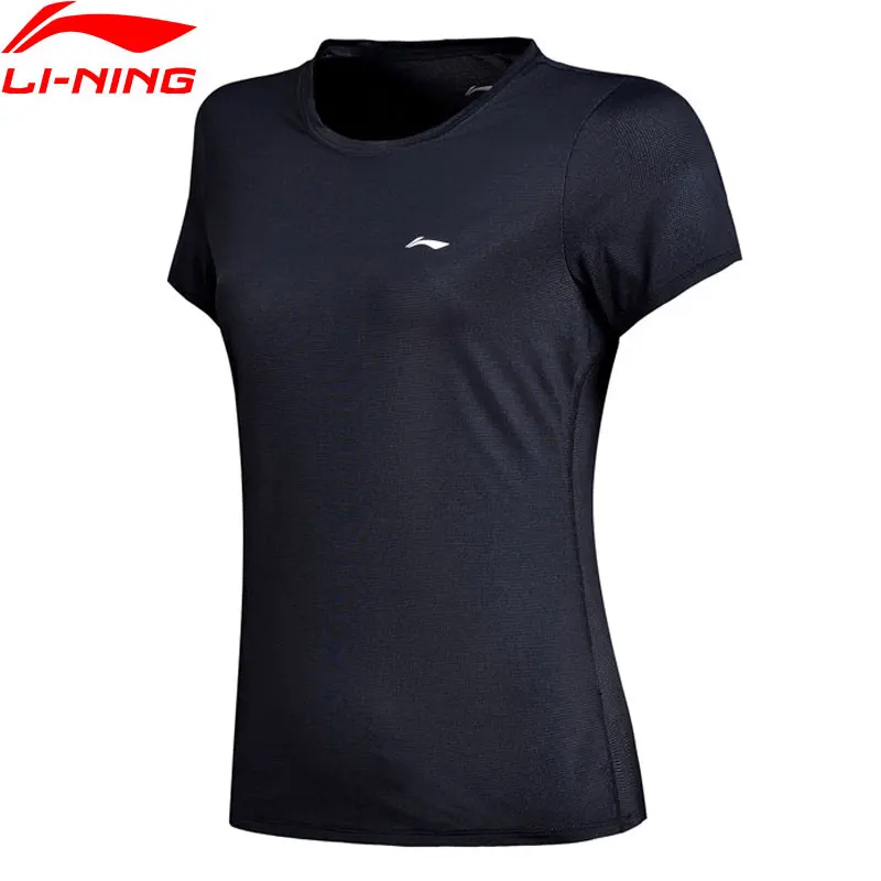 

Li-Ning Women Training T-Shirt Regular Fit Nylon 80% Spandex 15% Polyester 5% LiNing Breathable Sports Tee Tops ATSN002 CJFM18