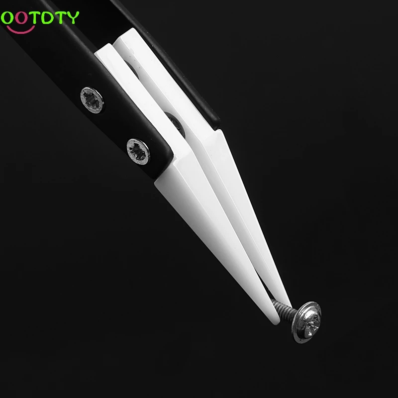 Ceramic Tweezers with Stainless Steel Handle Curved Aimed Tweezers Silver/Black 828 Promotion
Ceramic Tweezers with Stainless Steel Handle Curved Aimed Tweezers Silver/Black 828 Promotion