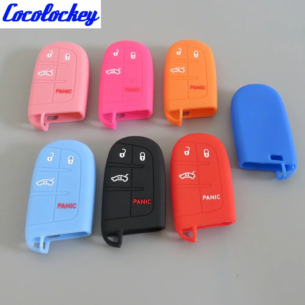 Cocolockey Silicone Car Key Cover Case for JEEP for Dodge for CHRYSLER Smart Remote Key Case For Car 4Buttons Car Styling
Cocolockey Silicone Car Key Cover Case for JEEP for Dodge for CHRYSLER Smart Remote Key Case For Car 4Buttons Car Styling