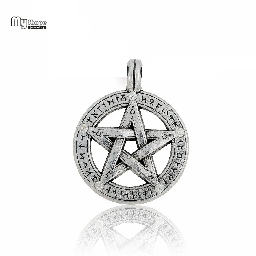 My Shape Talisman Supernatural Charms Pentacle Pentagram Amulet Pendant Hebrew Charm Bracelet DIY Jewelry Accessories 5pcs
My Shape Talisman Supernatural Charms Pentacle Pentagram Amulet Pendant Hebrew Charm Bracelet DIY Jewelry Accessories 5pcs