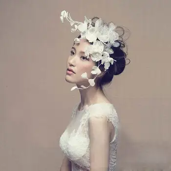 Wedding Yarn Flower Frontlet Handcraft Bridal Hair Accessories Simulated Pearl Hair Jewelry Bride Wedding Hairwear Accessory
Wedding Yarn Flower Frontlet Handcraft Bridal Hair Accessories Simulated Pearl Hair Jewelry Bride Wedding Hairwear Accessory