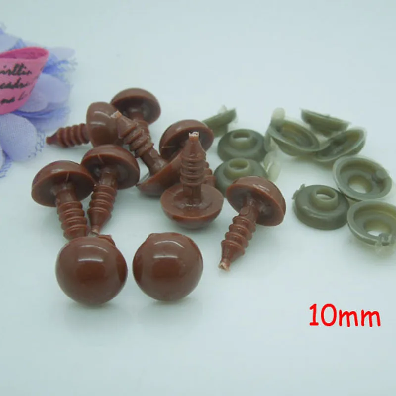 10mm Light Brown Safety Eyes / Plastic Doll eyes Handmade Accessories For Bear Doll Animal Puppet Making - 100 pairs/lot
10mm Light Brown Safety Eyes / Plastic Doll eyes Handmade Accessories For Bear Doll Animal Puppet Making - 100 pairs/lot