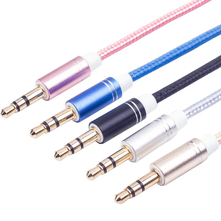 1m Nylon Aux Cable 3.5mm to 3.5 mm Male to Male Jack Auto Car Audio Cable Gold Plug Kabel line Cord For speaker
1m Nylon Aux Cable 3.5mm to 3.5 mm Male to Male Jack Auto Car Audio Cable Gold Plug Kabel line Cord For speaker