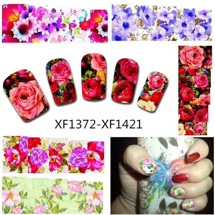 50Sheets Nail Art Flower Water Tranfer Sticker Nails Beauty Wraps Foil Polish Decals Temporary Tattoos Watermark XF1372-1421
50Sheets Nail Art Flower Water Tranfer Sticker Nails Beauty Wraps Foil Polish Decals Temporary Tattoos Watermark XF1372-1421