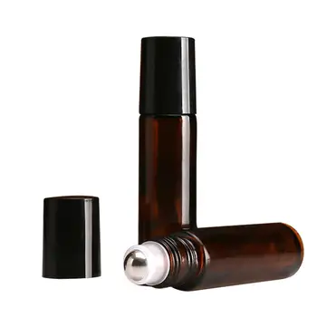24pcs 10ml Amber Empty Refillable Glass Perfume Roll On Bottle With Stainless Steel Roller Ball For Essential Oil Aromatherapy
24pcs 10ml Amber Empty Refillable Glass Perfume Roll On Bottle With Stainless Steel Roller Ball For Essential Oil Aromatherapy