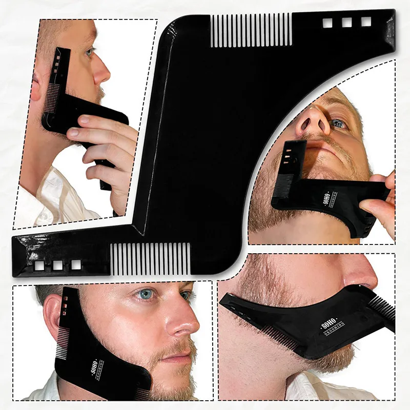 Hot 1PCS High Quality Beard Shaping Styling Template PLUS Beard Comb All-In-One Tool ABS Comb for Hair Beard Trim Templates
Hot 1PCS High Quality Beard Shaping Styling Template PLUS Beard Comb All-In-One Tool ABS Comb for Hair Beard Trim Templates