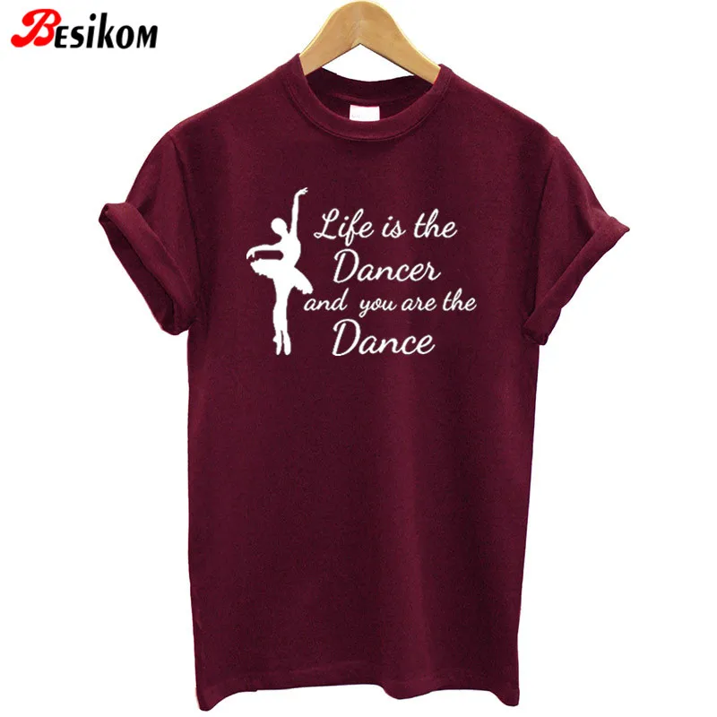 Besikom Ballet Printed Women T Shirt Cotton Short Sleeve Solid Basic Summer Clothes Streetwear Tshirt Women Plus Size Tee Shirt
Besikom Ballet Printed Women T Shirt Cotton Short Sleeve Solid Basic Summer Clothes Streetwear Tshirt Women Plus Size Tee Shirt