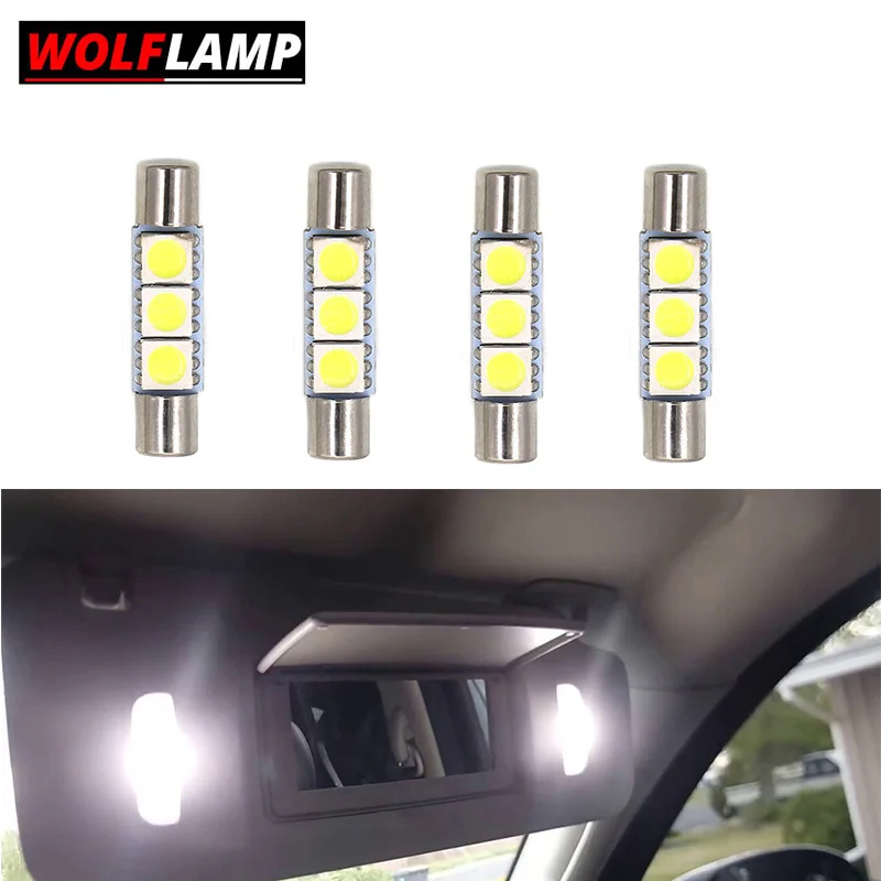 Wolflamp 4x Festoon 29mm LED Interior Bulbs For Car Sun Visor Vanity Mirror Lights Replacement Halogen Lamp For Mazda 6614F 6641
Wolflamp 4x Festoon 29mm LED Interior Bulbs For Car Sun Visor Vanity Mirror Lights Replacement Halogen Lamp For Mazda 6614F 6641