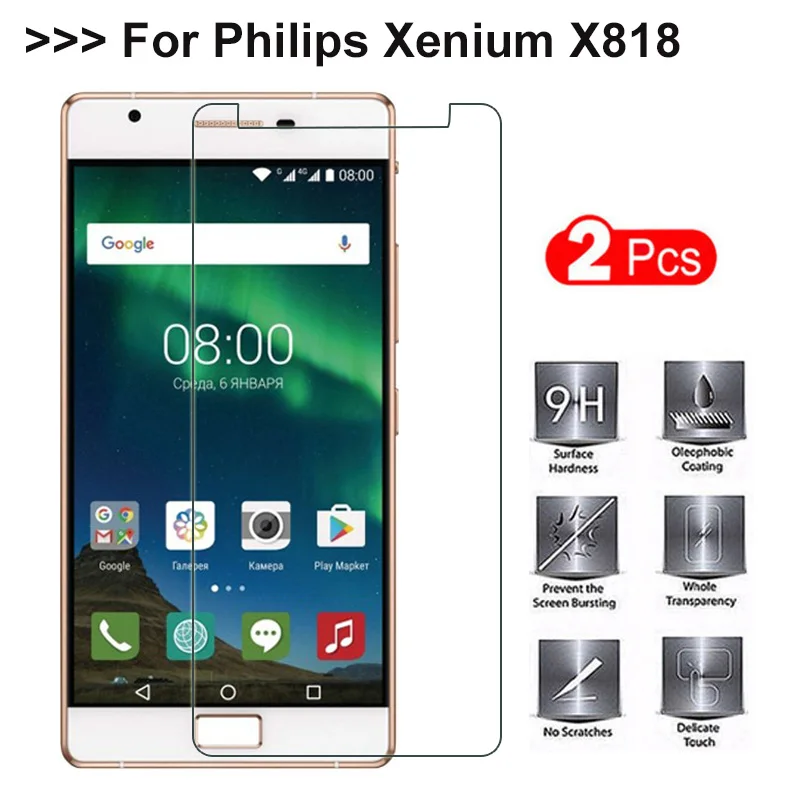 2PCS Tempered Glass For Philips Xenium X818 Protective Glass Cover For Philips Xenium X818 Screen protector Mobile Phone Film
2PCS Tempered Glass For Philips Xenium X818 Protective Glass Cover For Philips Xenium X818 Screen protector Mobile Phone Film