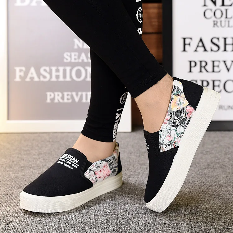 WENYUJH New Spring Slip On Sneakers Shallow Loafers Women Vulcanized Shoes Breathable Summer Floral Female Casual Flats Ladies
WENYUJH New Spring Slip On Sneakers Shallow Loafers Women Vulcanized Shoes Breathable Summer Floral Female Casual Flats Ladies