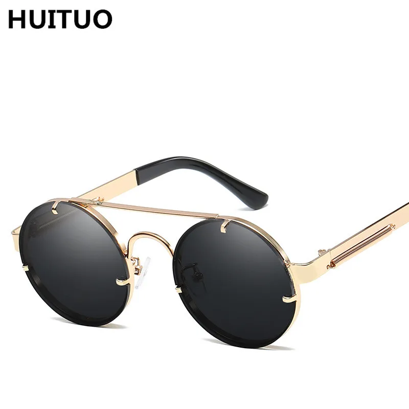 HUITUO Fashion Round Frame Sunglasses High Quality UV400 Spring Mirror Leg Glasses Driver Driving Glasses Oculos de sol UV400
HUITUO Fashion Round Frame Sunglasses High Quality UV400 Spring Mirror Leg Glasses Driver Driving Glasses Oculos de sol UV400