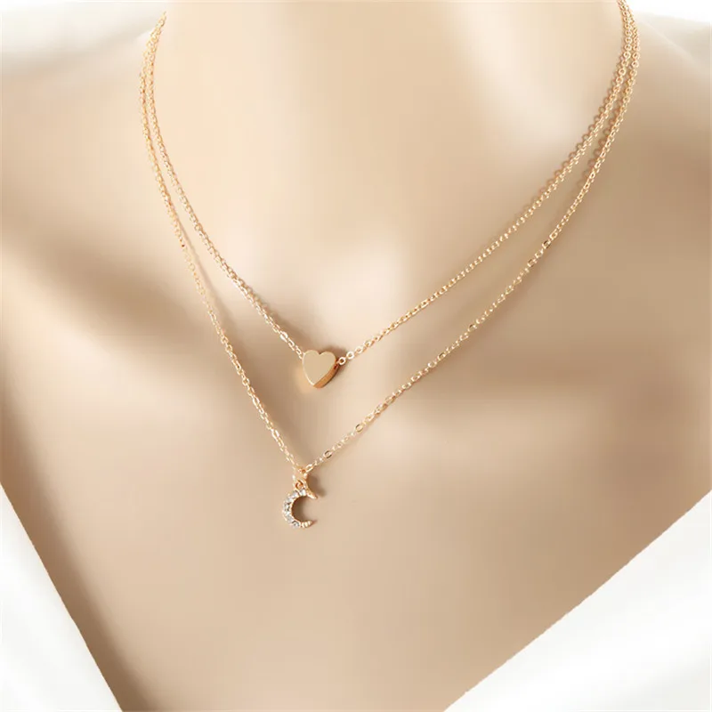 JUCHAO Heart Moon Pendant Necklace Short Necklace Choker Boho Gothic Necklace Women Jewelry Gift
JUCHAO Heart Moon Pendant Necklace Short Necklace Choker Boho Gothic Necklace Women Jewelry Gift