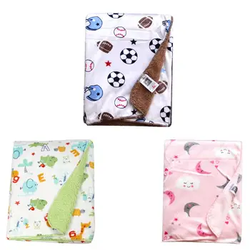 102*76cm Children's Cartoon Printed Short Plush Blanket Double-Layer Thickened Lambskin Infant Blanket
102*76cm Children's Cartoon Printed Short Plush Blanket Double-Layer Thickened Lambskin Infant Blanket