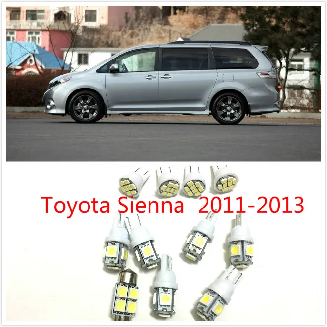 11PCS White LED Lights Interior Package Kit for Toyota Sienna 2011-2013 | Автомобили и мотоциклы