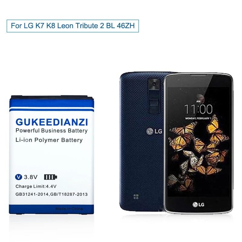GUKEEDIANZI BL-46ZH 2125mAh Phone Battery For LG Leon Tribute 2 K7 K8 LS675 D213 H340 L33 X210 Mobile Replacement Batteries
GUKEEDIANZI BL-46ZH 2125mAh Phone Battery For LG Leon Tribute 2 K7 K8 LS675 D213 H340 L33 X210 Mobile Replacement Batteries